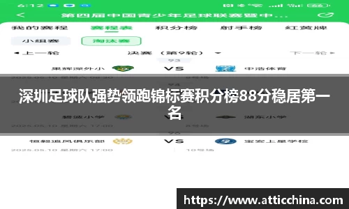深圳足球队强势领跑锦标赛积分榜88分稳居第一名